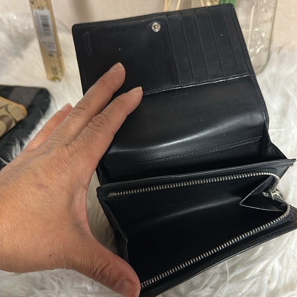 Coach‎ y2k signature C wallet 2 compartment inside zip card holder *callouts* - Picture 7 of 10